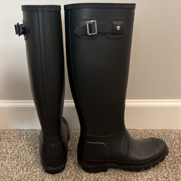 Women’s Tall Hunter Boots - Black Matte - Picture 3 of 4